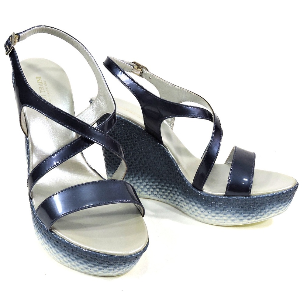 🇮🇹 LUIGI TRAINI 🇮🇹 PLATFORM WEDGE SANDALS